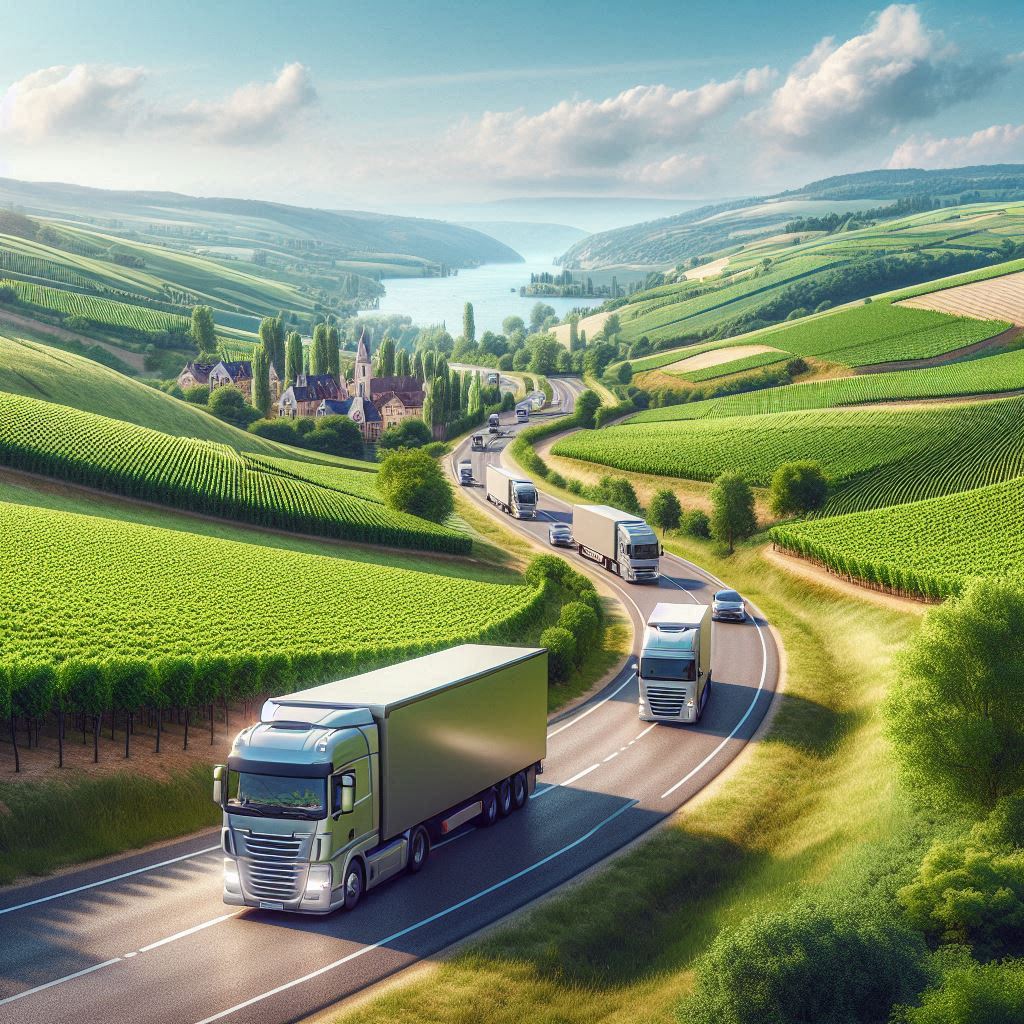 camions sur les routes en France-2