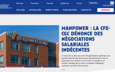 Manpower : la cfe-cgc dénonce des négociations salariales indécentes