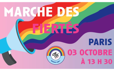 La marché des fiertés 2026 : 03 octobre 2026