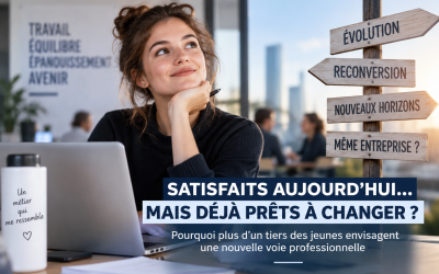 Plus d’un tiers des jeunes souhaitent se réorienter professionnellement, même lorsqu’ils se disent satisfaits de leur travail